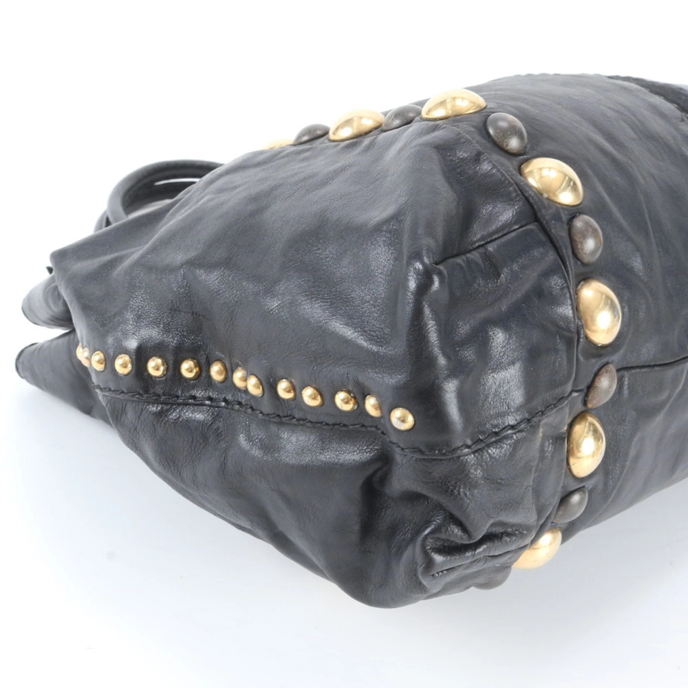 GUCCI Black Leather Tote Bag - Picture 6 of 10
